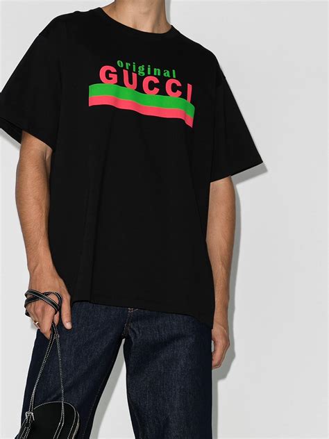 gucci shirt with logo|Gucci logo shirt men.